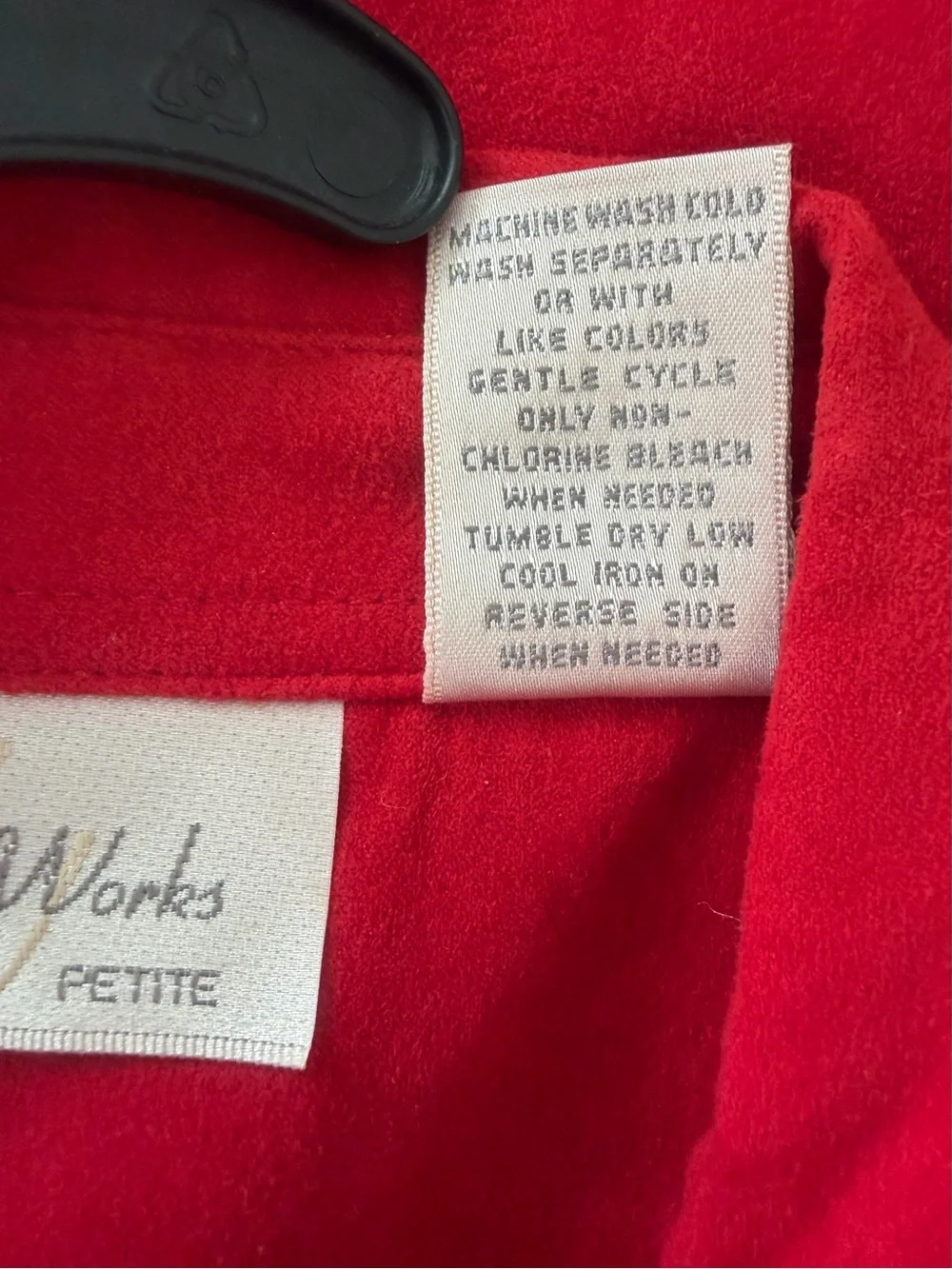 Studio Works Red Petite Button-Front Jacket & Pants Set